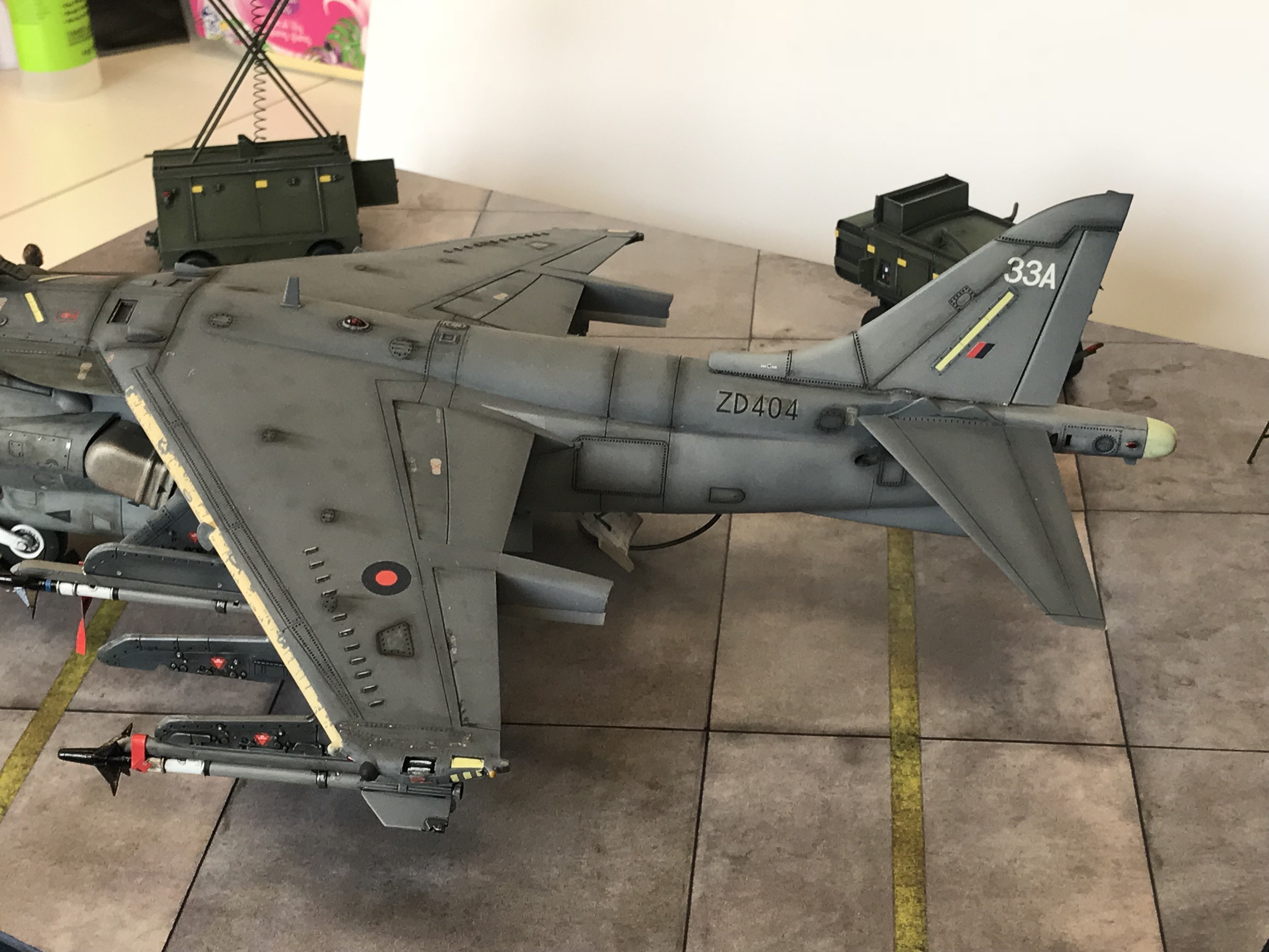 1/32 Trumpeter GR7 Harrier - LSM Aircraft Finished Work - Large Scale Modeller - 4032 x 3024 jpeg 1060kB